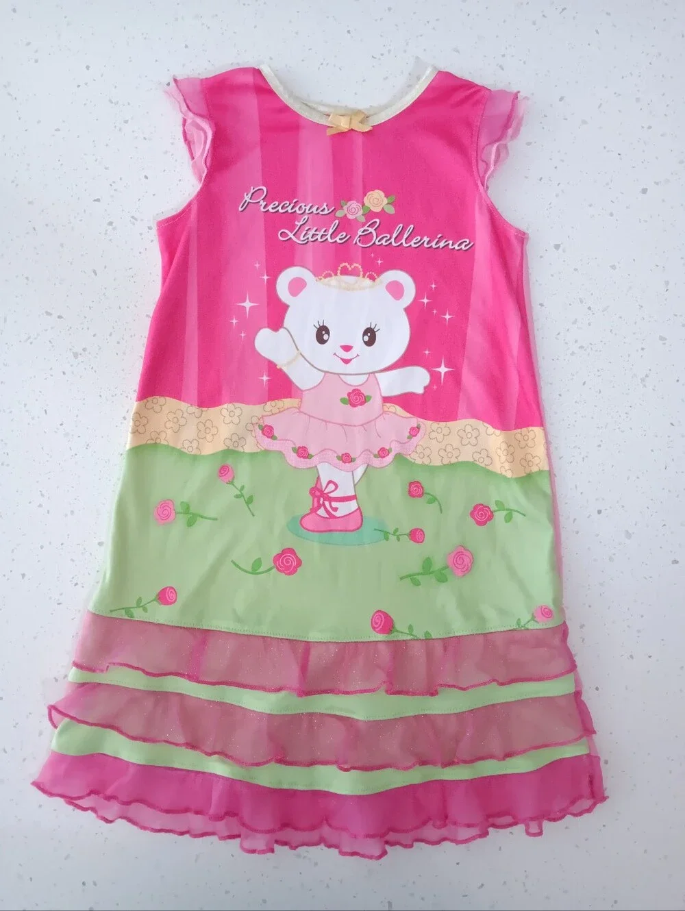 Vintage Precious Little Ballerina Girls' Pajamas 2-Piece Set Size 3T